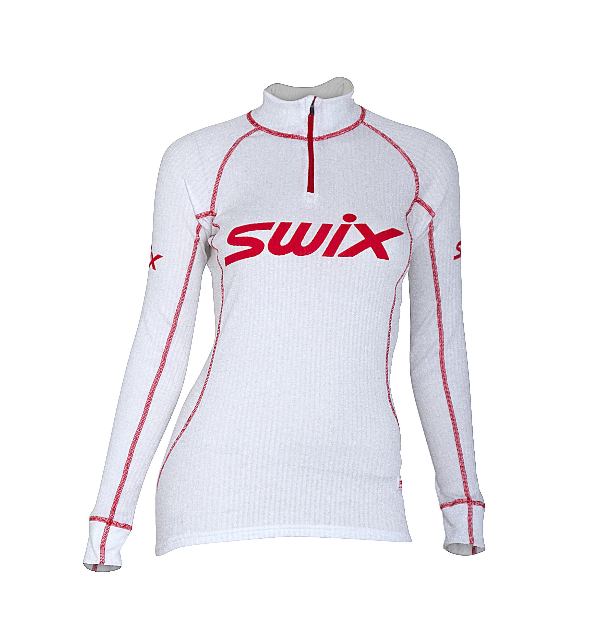 Swix RaceX Bodywear HZ W's bright white Lillehammer Sport SWIX: Herre, RaceX Superundertøy T Skjorte Bright White