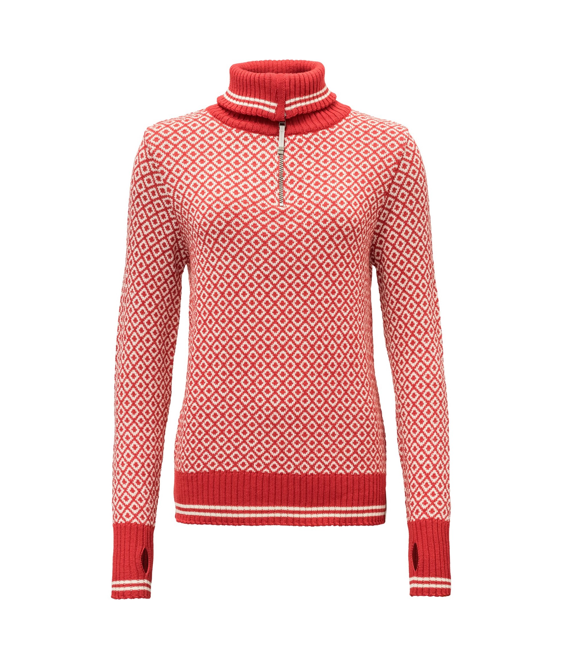 Devold Slogen zip neck W chilli Lillehammer Sport Devold Slogen zip neck W chilli Lillehammer Sport