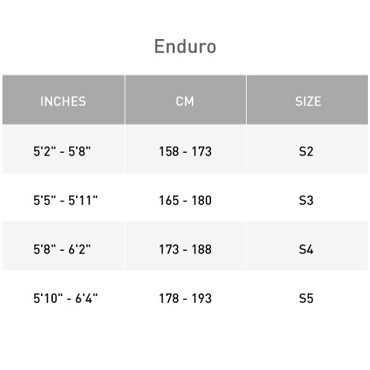 specialized enduro sizing